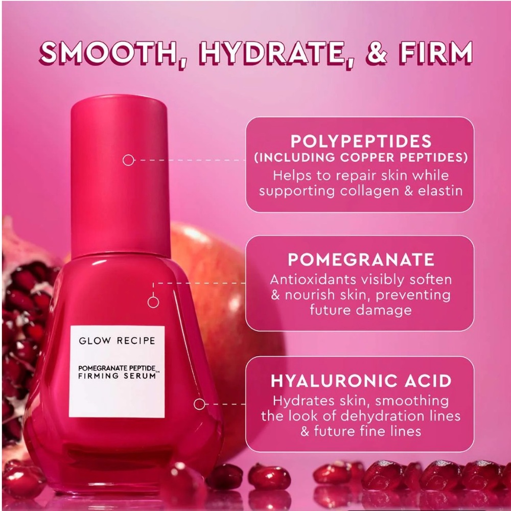 Glow Recipe Pomegranate Peptide Firming Serum - Picture 3 of 7